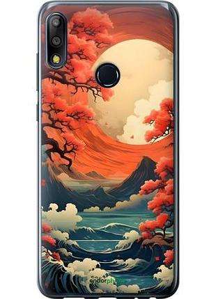 Чехол на asus zenfone max pro m2 zb631kl природа японии асус зенфон макс про м2 зетб631кл