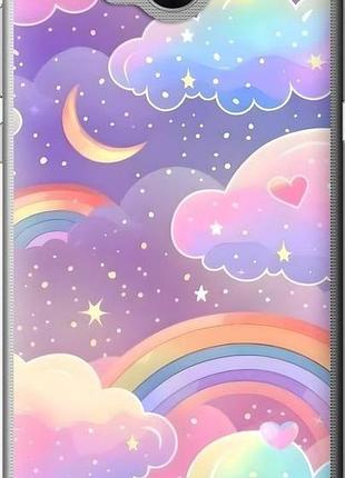 Чехол на huawei y5 2017 облака и радуга хуавей у5 2017