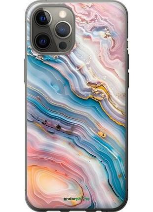 Чехол на iphone 12 pro max мрамор красивый айфон 12 про макс
