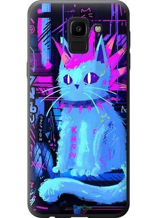 Чехол на samsung galaxy j6 2018 кот панк
