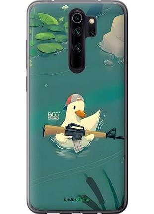 Чехол на xiaomi redmi note 8 pro уточка с автоматом сяоми редми ноут 8 про