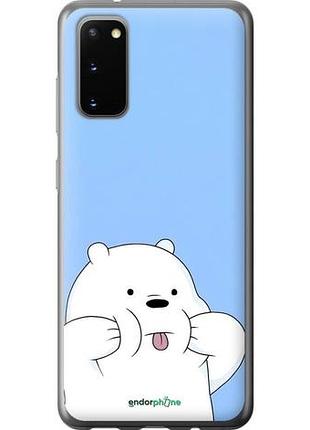 Чехол на samsung galaxy s20 милый мишка самсунг с20