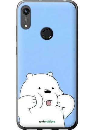 Чехол на huawei y6s милый мишка хуавей у6с
