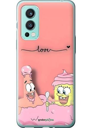 Чехол на oneplus nord 2 спанч боб, sponge bob 1+ норд 2
