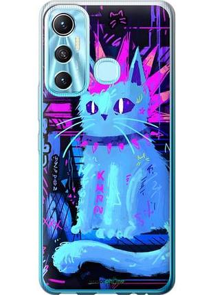 Чехол на infinix hot 11 кот панк