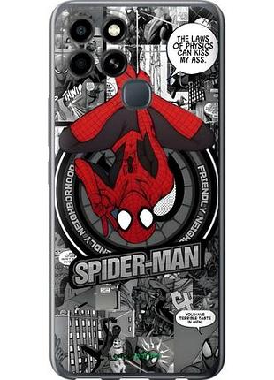 Чехол на infinix smart 6 человек паук, spiderman инфикс смарт 6