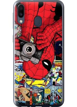 Чехол на samsung galaxy m20 человек паук, spiderman 2 самсунг м20 2