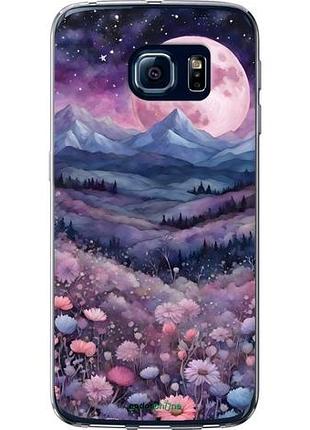 Чохол на samsung galaxy s6 edge g925f ніч місяць арт