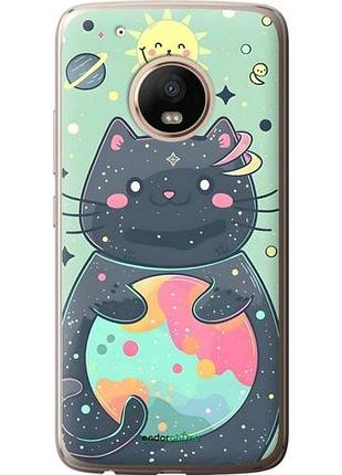 Чехол на motorola moto g5 plus милый котик моторола мото г5 плюс