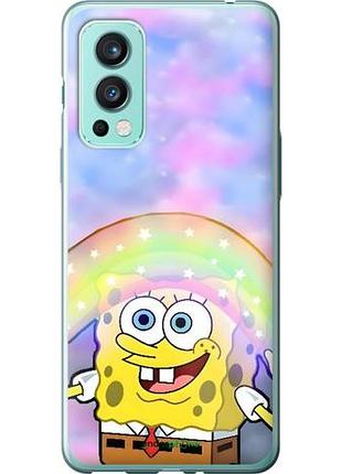 Чехол на oneplus nord 2 спанч боб, sponge bob 1+ норд 2