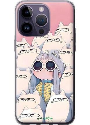 Чохол на iphone 14 pro max малюк з котами