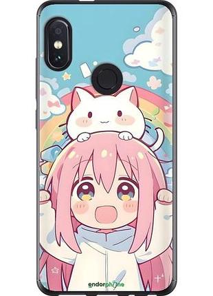 Чехол на xiaomi redmi note 5 девочка аниме радуга сяоми редми ноут 5