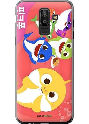 Чехол на samsung galaxy j8 2018 бейби шаркс