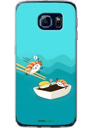 Чехол на samsung galaxy s6 edge g925f суши самсунг с6 эдж г925ф