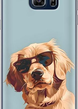 Чехол на samsung galaxy note 5 n920c пес в очках самсунг ноут 5 н920с