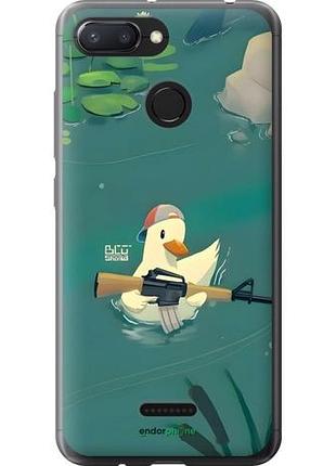 Чехол на xiaomi redmi 6 уточка с автоматом сяоми редми 6
