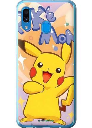 Чехол на samsung galaxy a20 2019 a205f пикачу самсунг а20 2019 а205ф