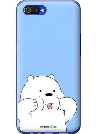 Чехол на realme c2 милый мишка риалми с2