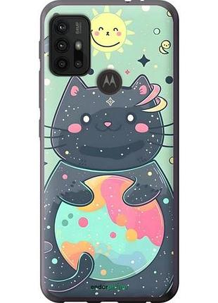 Чехол на motorola moto g30 милый котик моторола мото г30