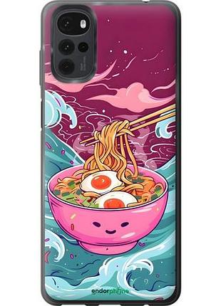 Чехол на motorola g22 рамен моторола г22