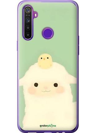 Чехол на realme 5 барашек и ципленок риалми 5