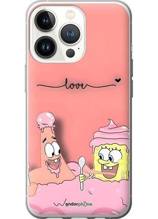 Чехол на iphone 13 pro спанч боб, sponge bob айфон 13 про