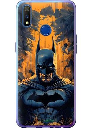 Чехол на realme x lite бетмен, batman риалми х лайт