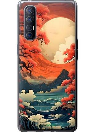 Чехол на oppo reno 3 pro природа японии оппо рено 3 про