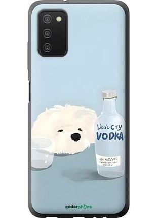 Чехол на samsung galaxy a03s a037f пес водка самсунг а03с а037ф