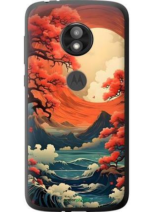 Чехол на motorola moto e5 play природа японии моторола мото е5 плей