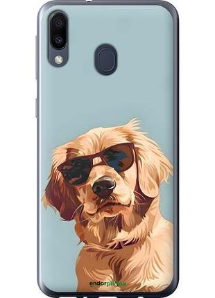 Чехол на samsung galaxy m20 пес в очках самсунг м20