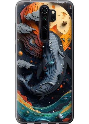 Чехол на xiaomi redmi note 8 pro кит в космосе сяоми редми ноут 8 про