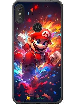 Чехол на motorola one power супер марио