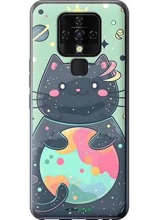 Чехол на tecno camon 16 se ce7j милый котик текно камон 16 се се7j