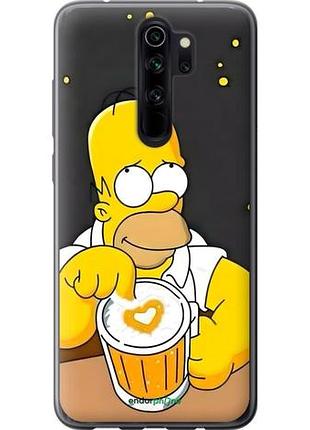 Чехол на xiaomi redmi note 8 pro гомер пиво сяоми редми ноут 8 про