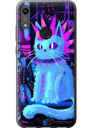 Чехол на huawei honor 8a кот панк хуавей хонор 8а