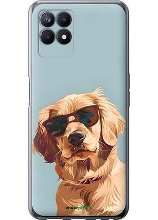Чехол на realme narzo 50 пес в очках риалми нарзо 50