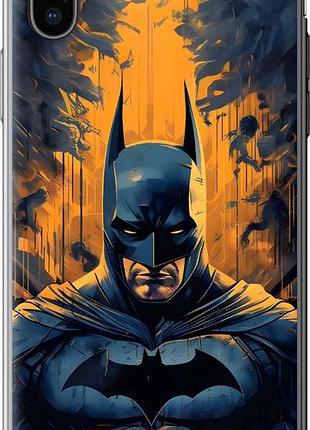 Чехол на iphone x бетмен, batman айфон х
