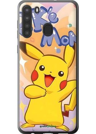 Чехол на samsung galaxy a21 пикачу