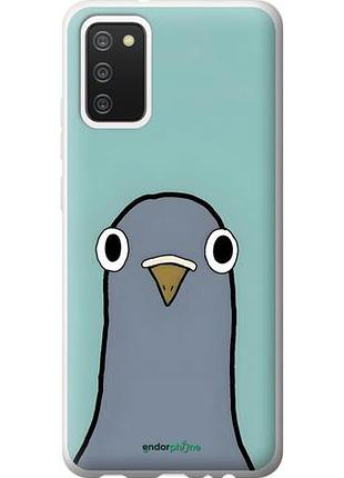 Чехол на samsung galaxy a02s a025f голубь самсунг а02с а025ф
