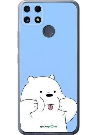 Чехол на realme c25 милый мишка риалми с25