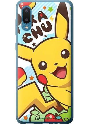 Чехол на samsung galaxy a02 a022g пикачу 2 самсунг а02 а022г2