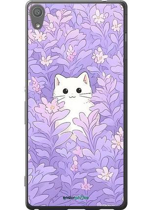 Чехол на sony xperia xa ultra dual f3212 котик в цветах сони эксперия ха ультра дуал ф3212
