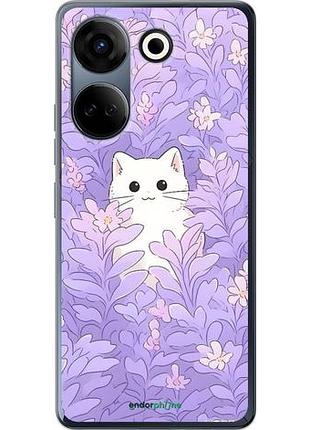 Чехол на tecno camon 20 pro котик в цветах текно камон 20 про