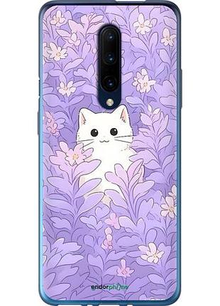 Чехол на oneplus 7 pro котик в цветах 1+ 7 про