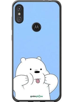 Чехол на motorola one power милый мишка моторола ван повер