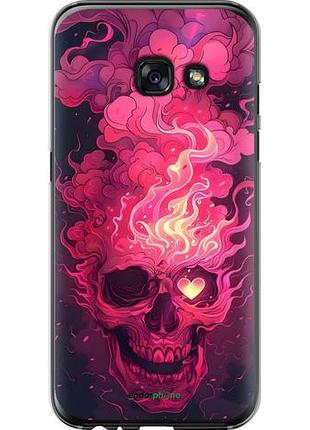 Чехол на samsung galaxy a3 (2017) череп арт самсунг а3 (2017)