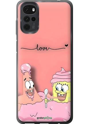 Чехол на motorola g22 спанч боб, sponge bob моторола г22