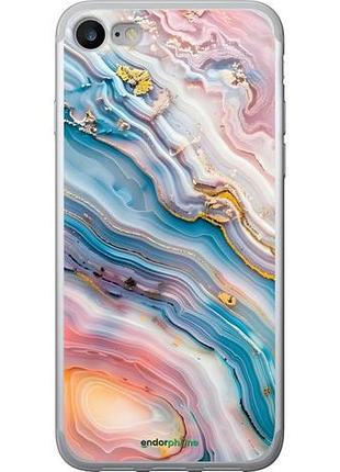 Чехол на iphone se 2022 мрамор красивый айфон се 2022