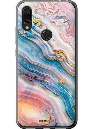 Чехол на xiaomi redmi 7 мрамор красивый сяоми редми 7